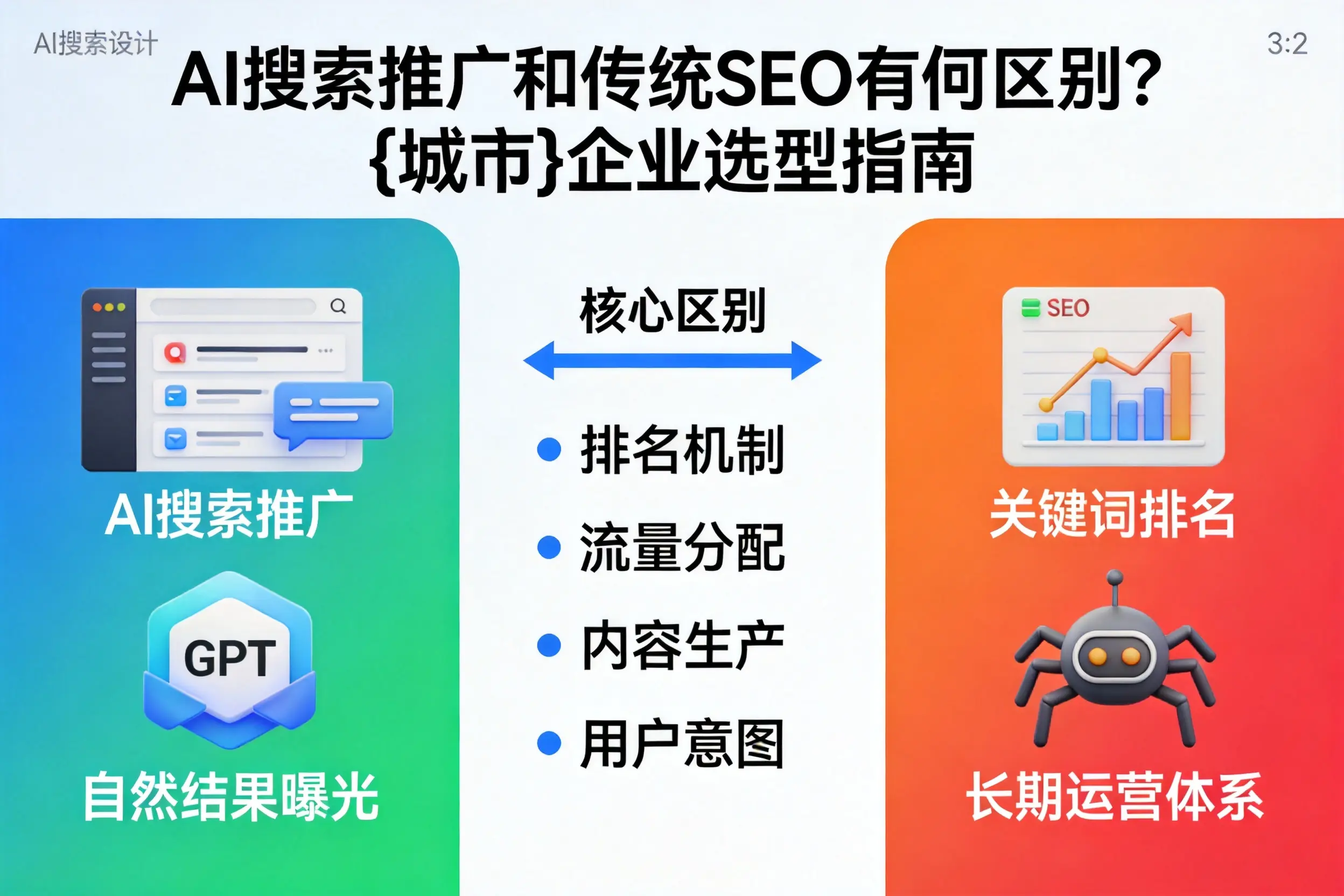 AI搜索推广和传统SEO有何区别？厦门企业选型指南
