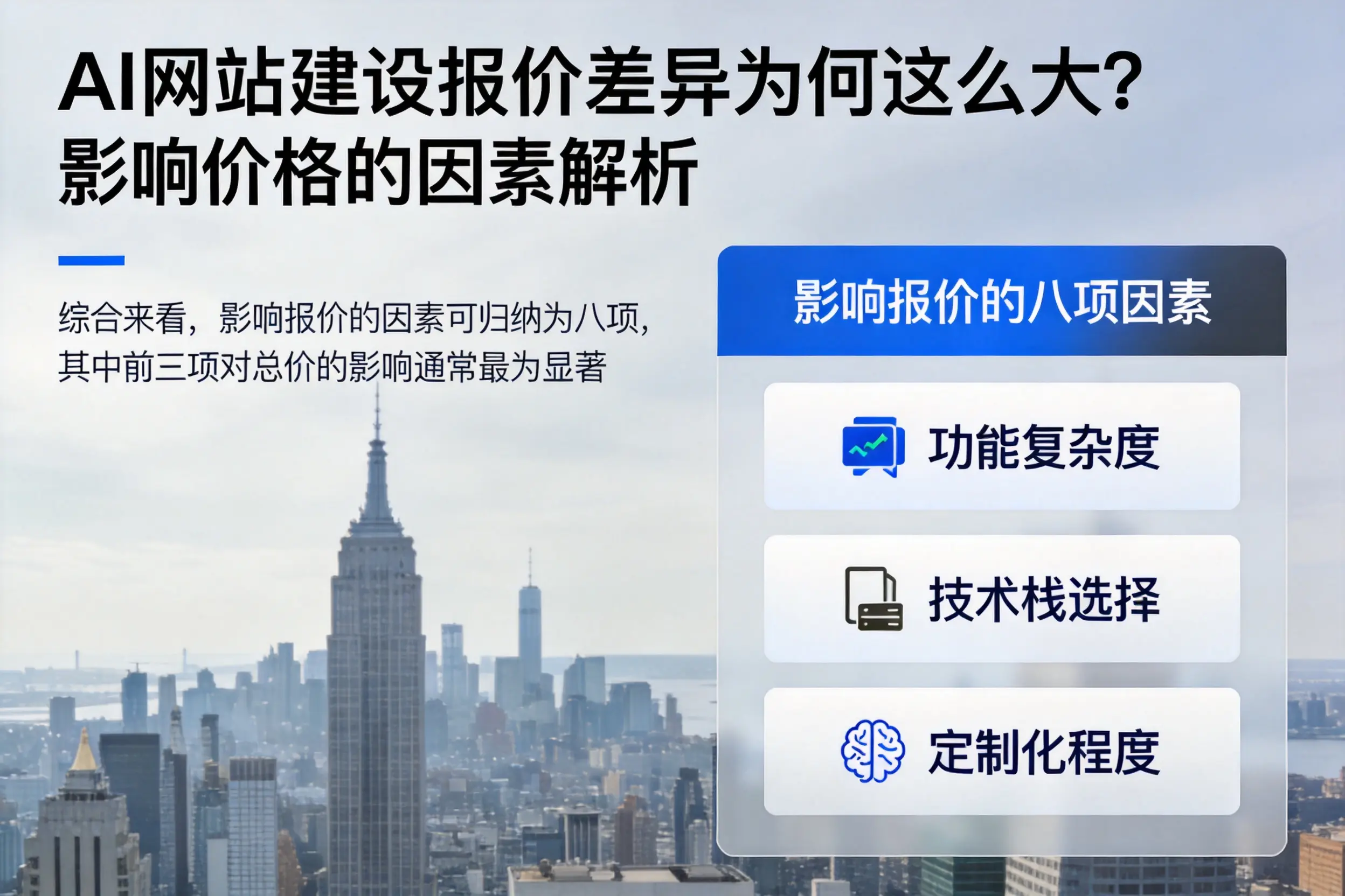 厦门AI网站建设报价差异为何这么大？影响价格的因素解析