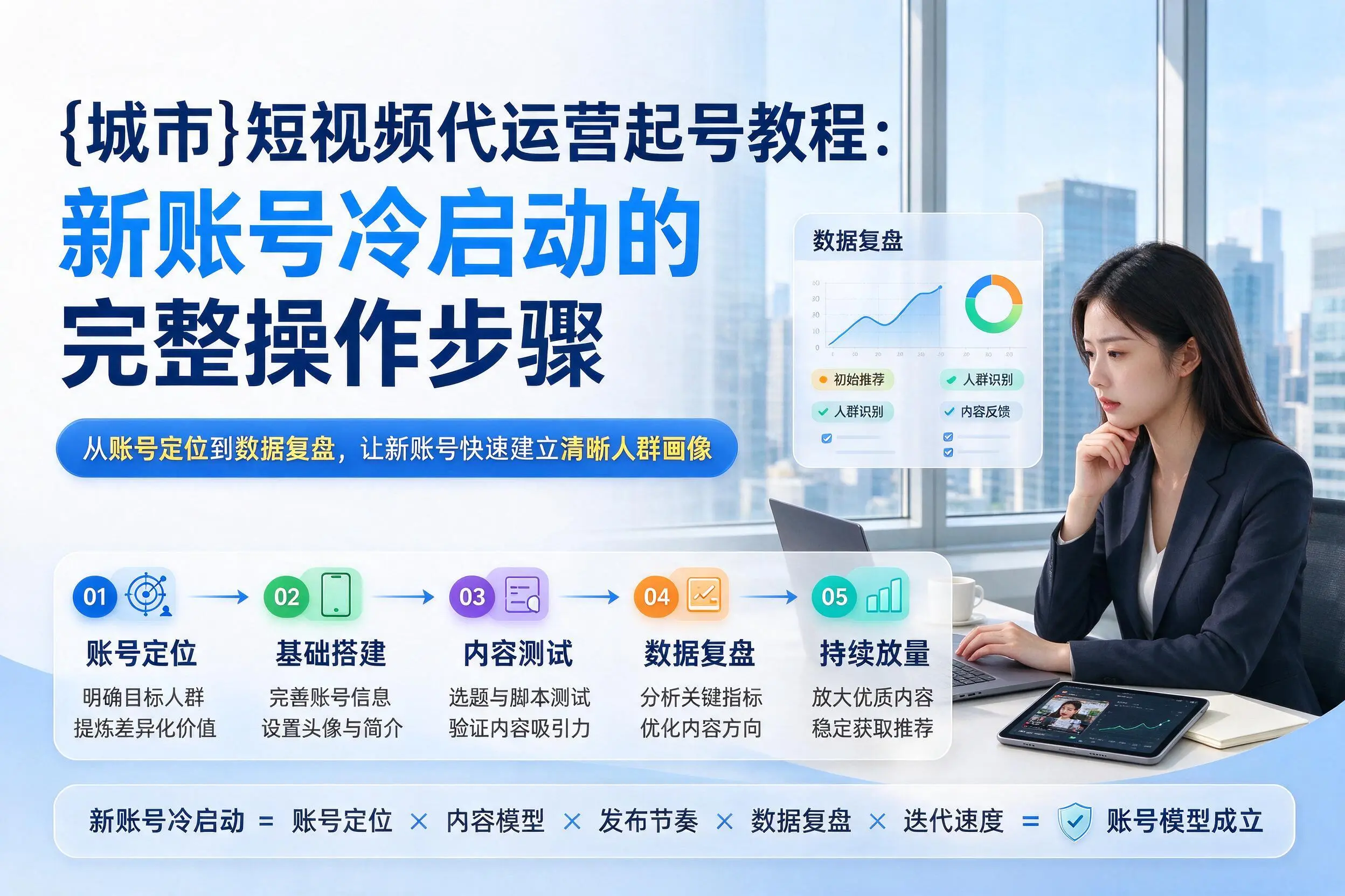 厦门短视频代运营起号教程:新账号冷启动的完整操作步骤
