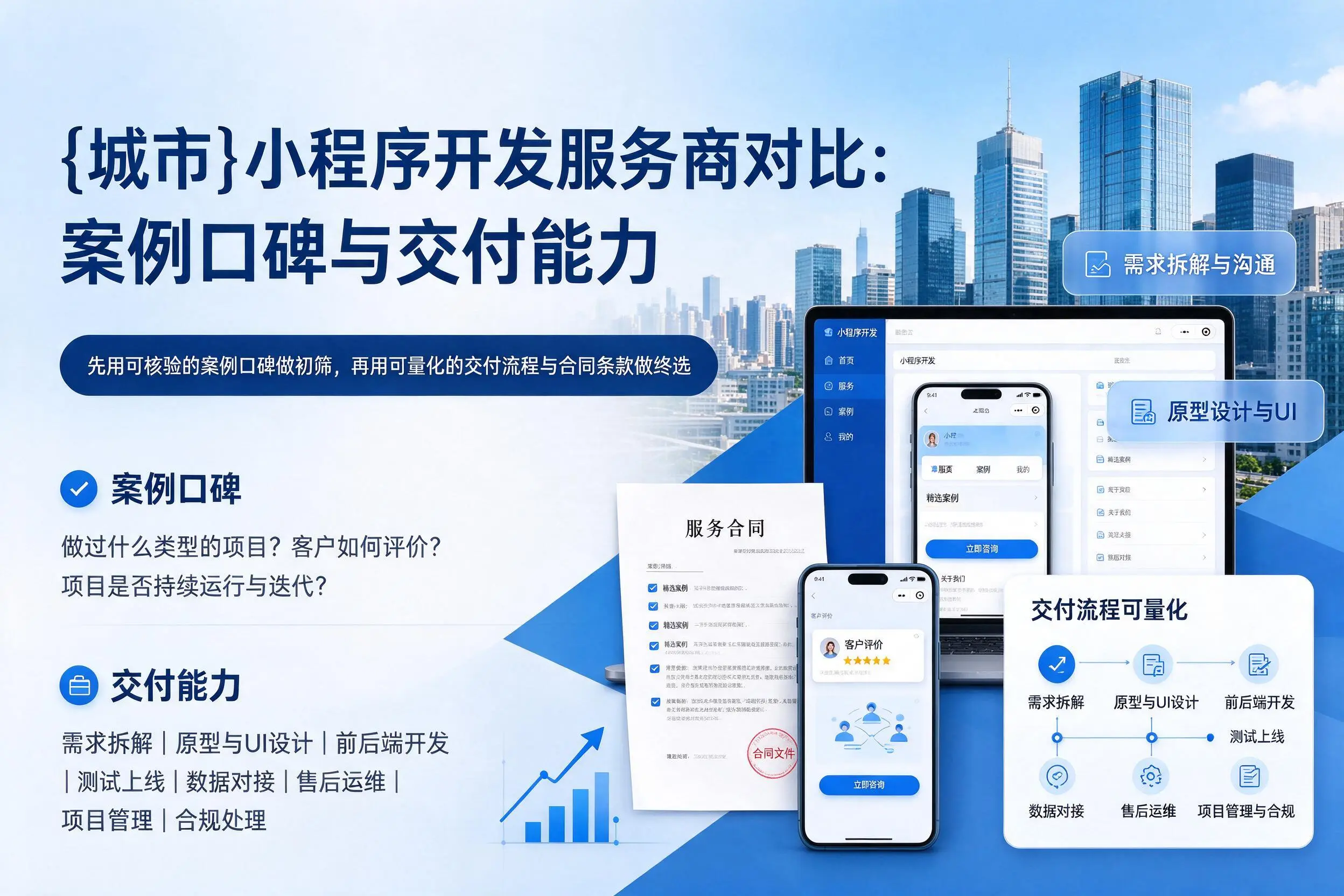 厦门小程序开发服务商对比:案例口碑与交付能力