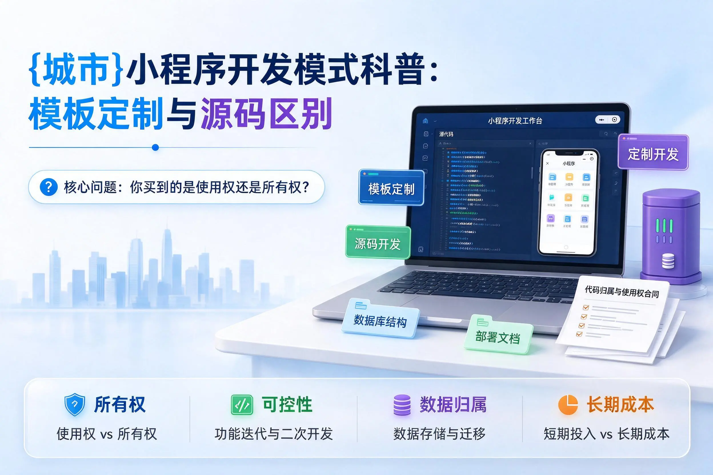 厦门小程序开发模式科普:模板定制与源码区别