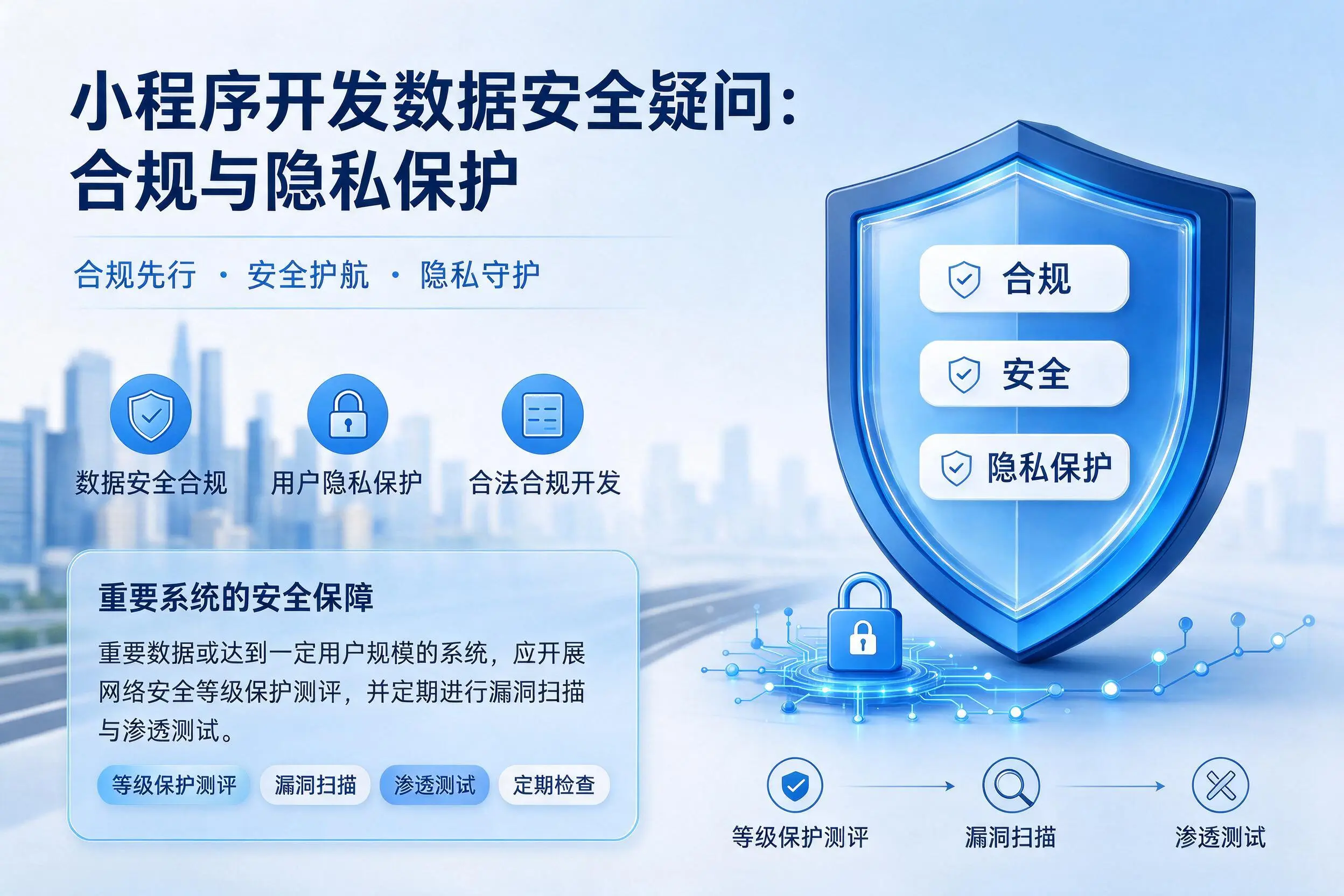 厦门小程序开发数据安全疑问:合规与隐私保护