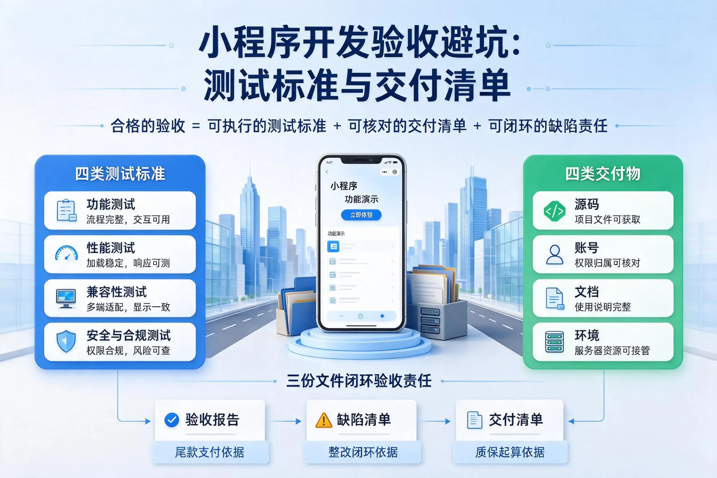 厦门小程序开发验收避坑：测试标准与交付清单