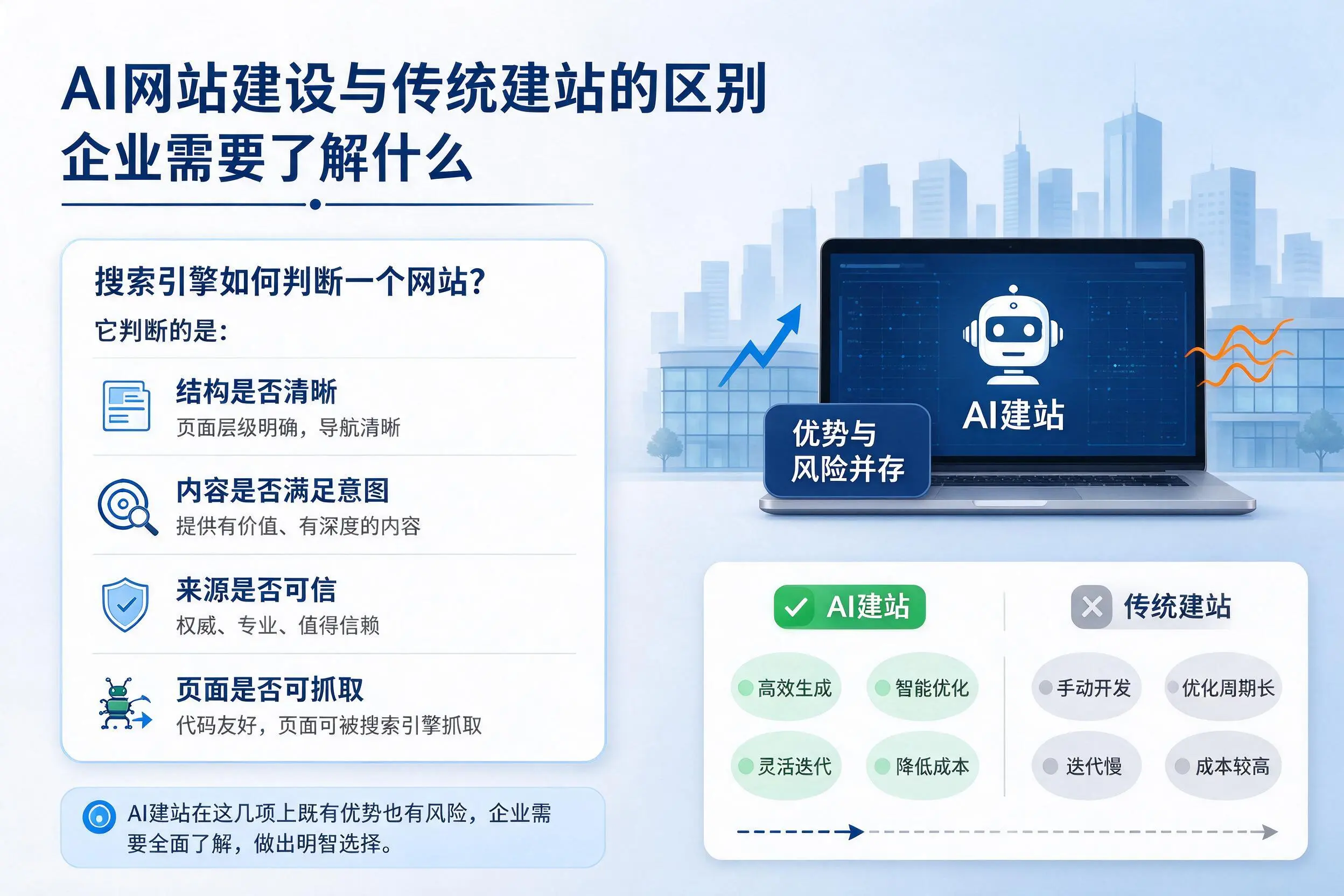 AI网站建设与传统建站的区别,厦门企业需要了解什么