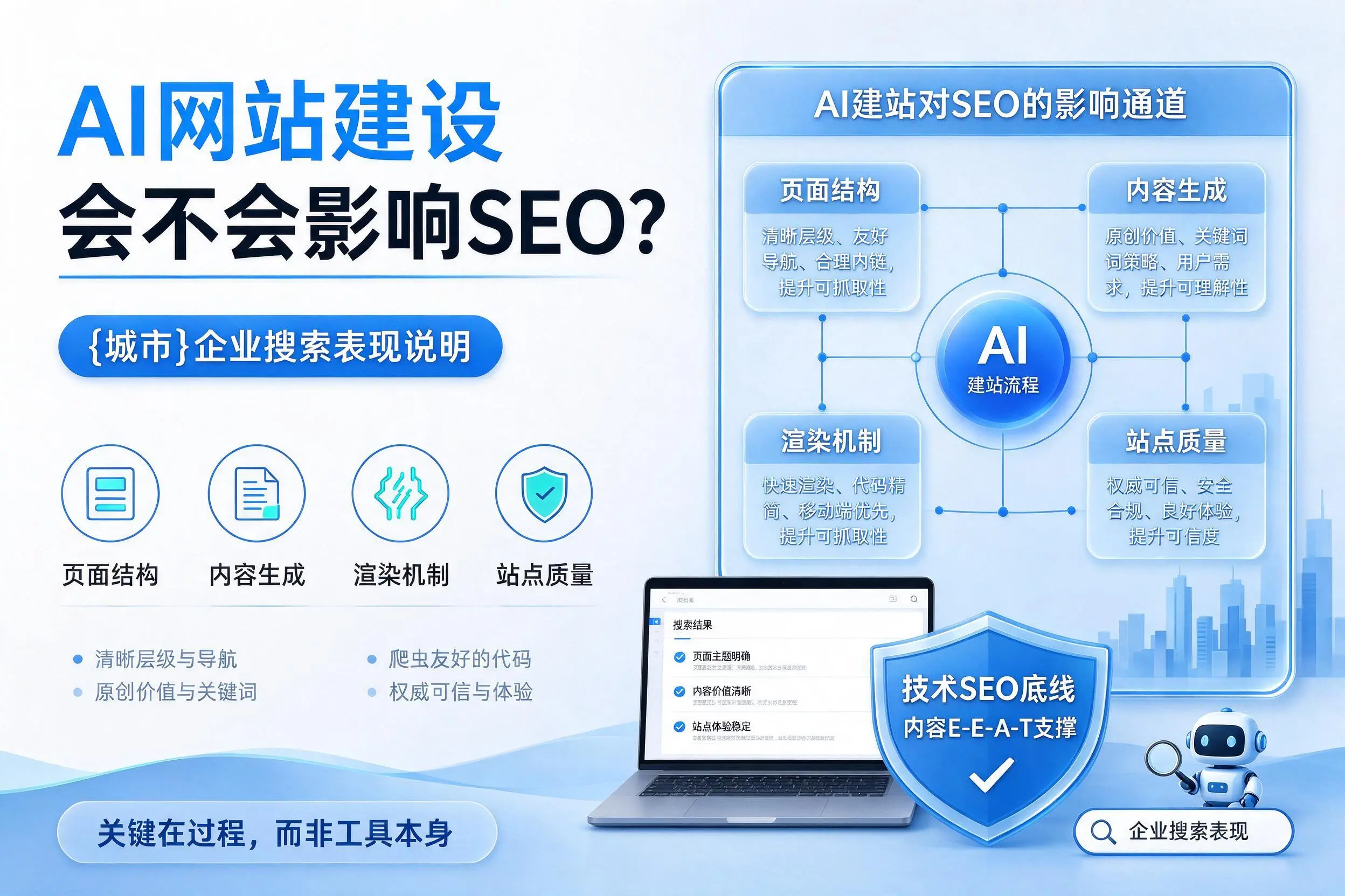 AI网站建设会不会影响SEO?厦门企业搜索表现说明