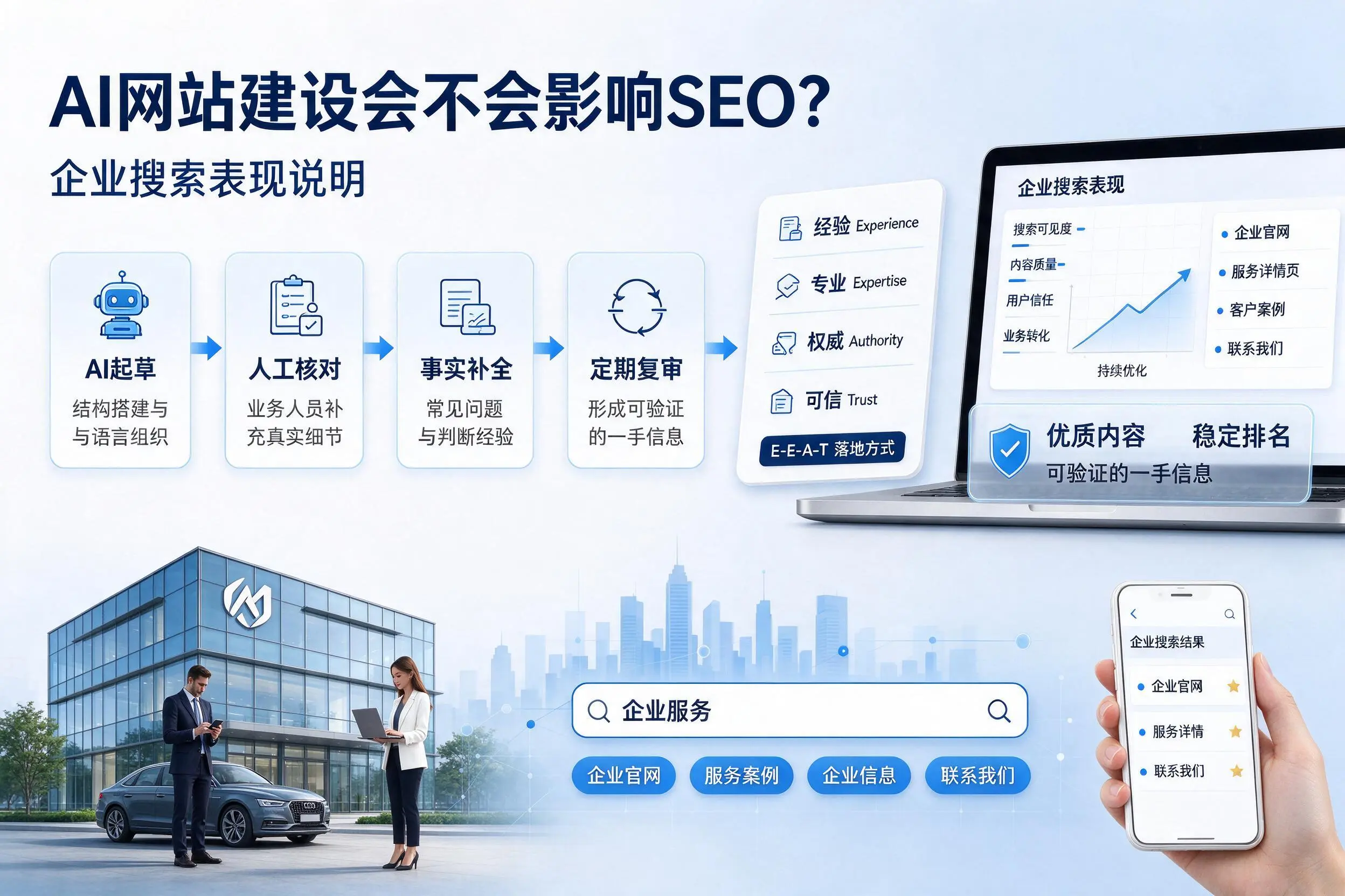 AI网站建设会不会影响SEO?厦门企业搜索表现说明