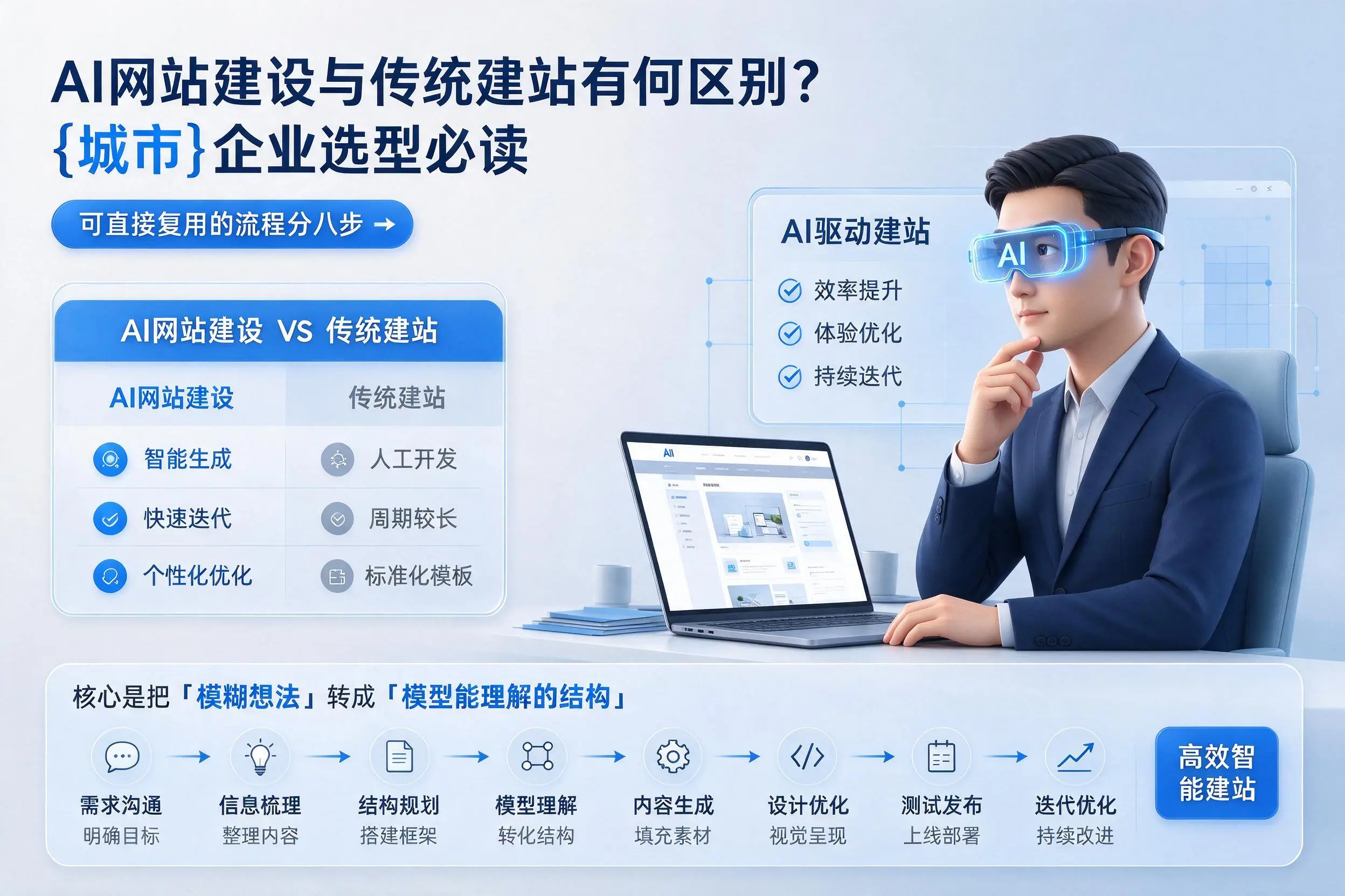 AI网站建设与传统建站有何区别？厦门企业选型必读