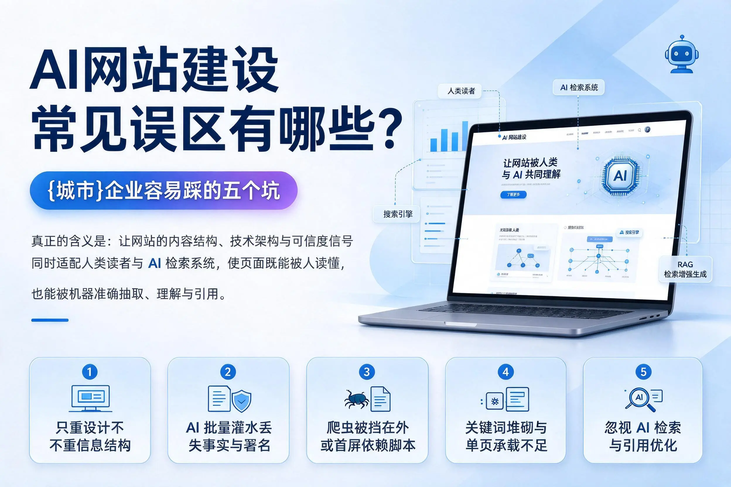 AI网站建设常见误区有哪些？厦门企业容易踩的五个坑