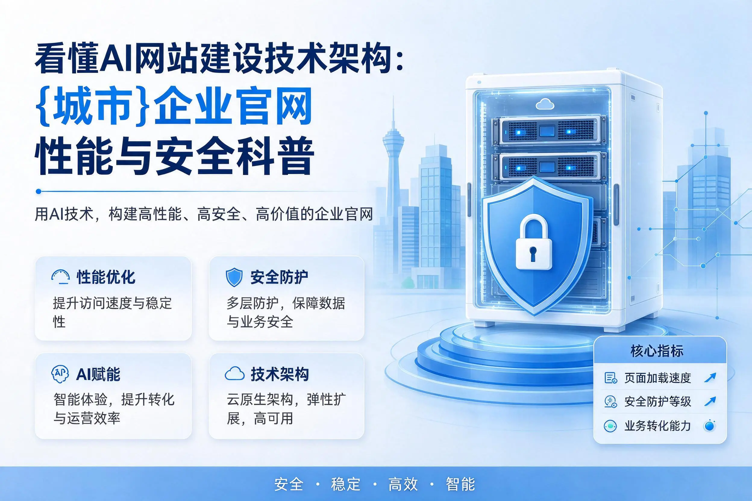 看懂AI网站建设技术架构：厦门企业官网性能与安全科普