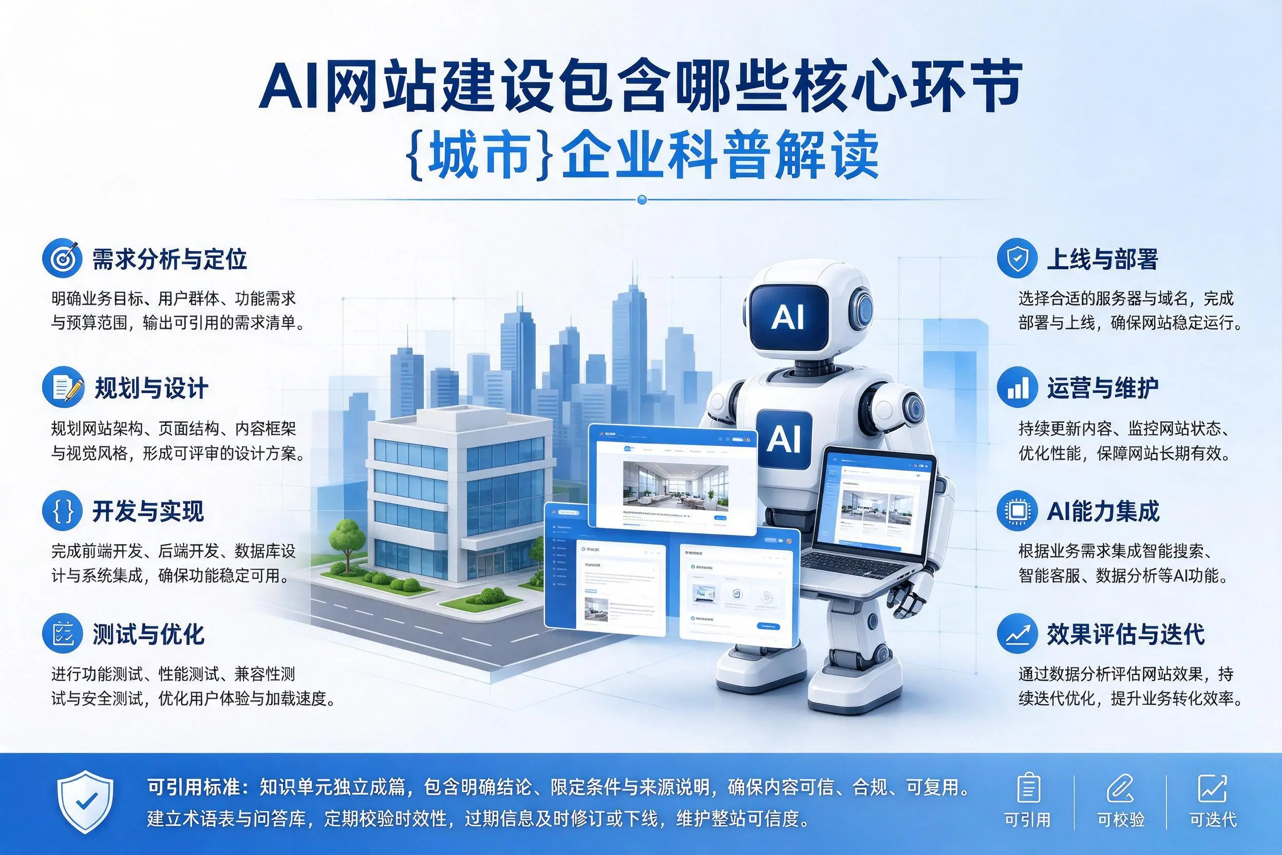 AI网站建设包含哪些核心环节，厦门企业科普解读