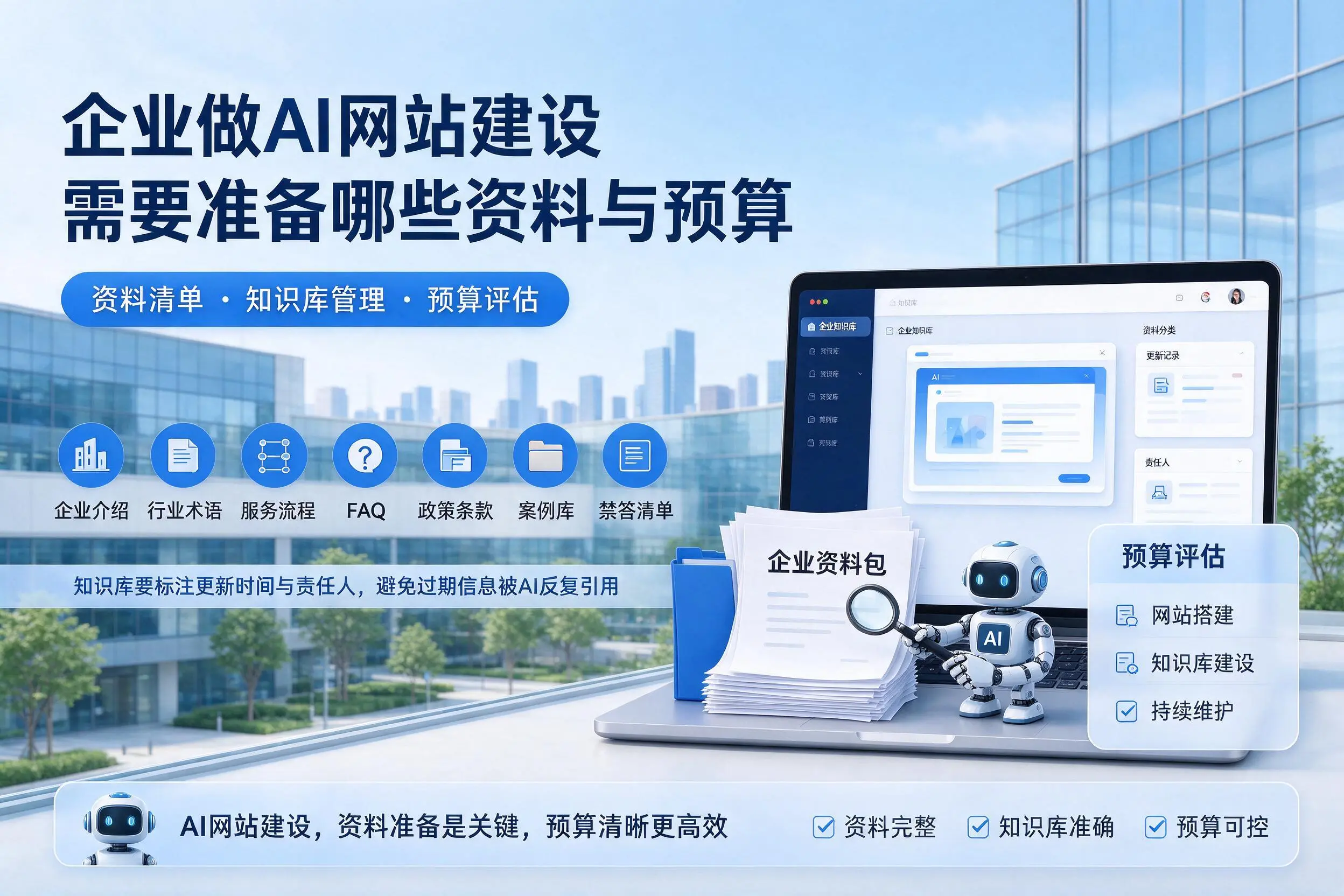 厦门企业做AI网站建设需要准备哪些资料与预算