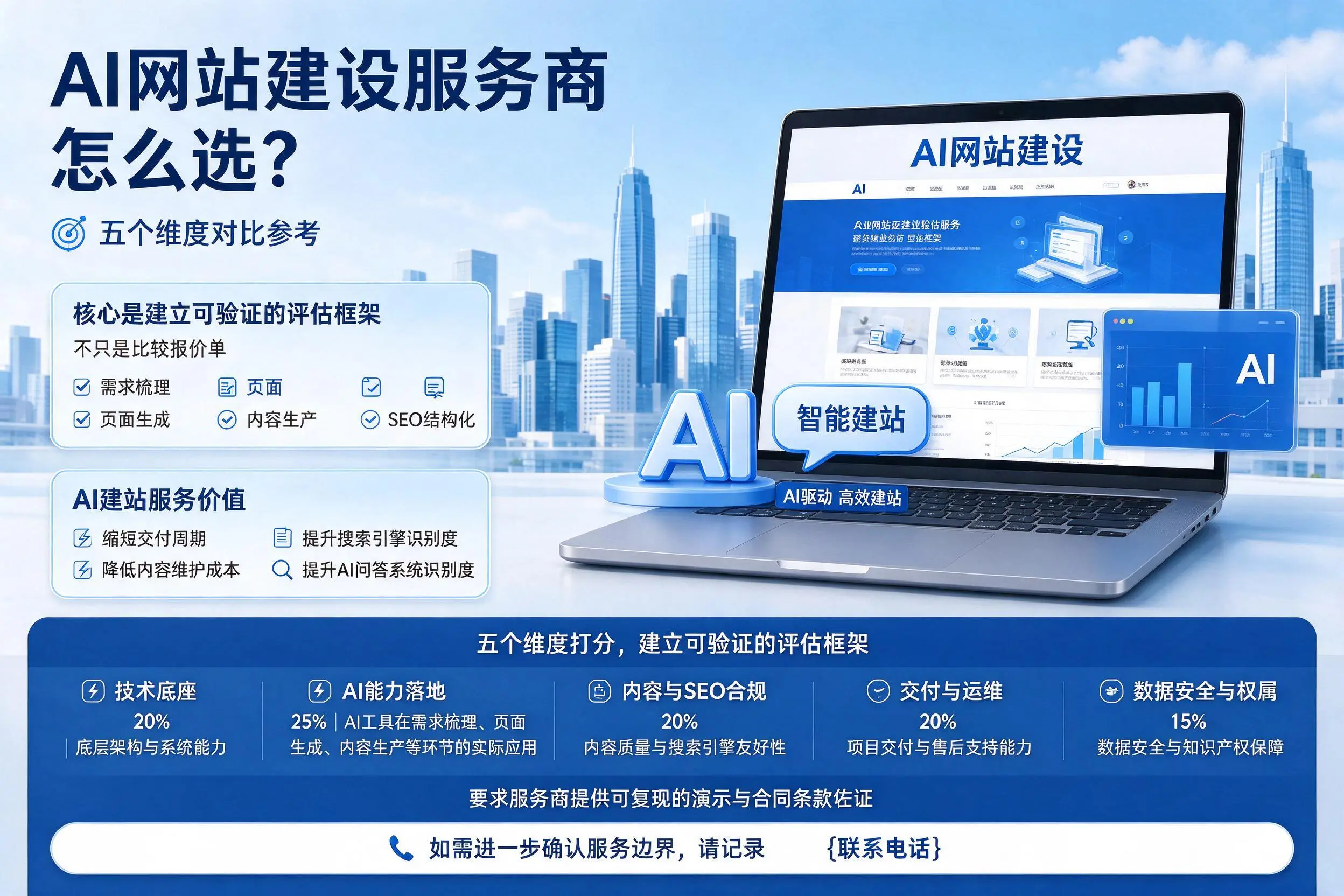 厦门AI网站建设服务商怎么选?五个维度对比参考